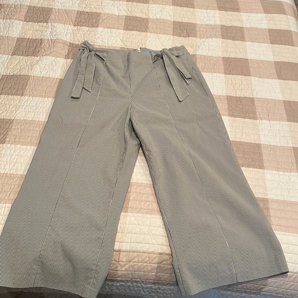 Cece cute wide summer crop pants